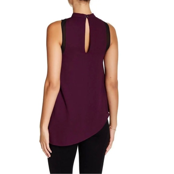 Rachel Roy layered chiffon asymmetric tank - Picture 2 of 9